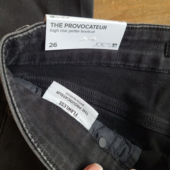 Joes Jeans The‎ Provocateur High Rise Petite Black Size 26 BNWT - Picture 3 of 7